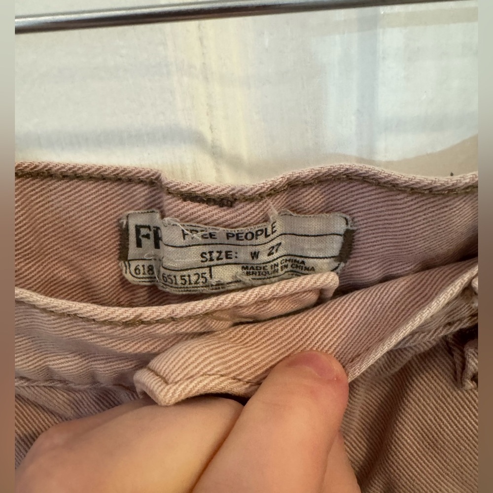 Free People Pink Shorts, bohemian, destructed, size 27 - Picture 3 of 6